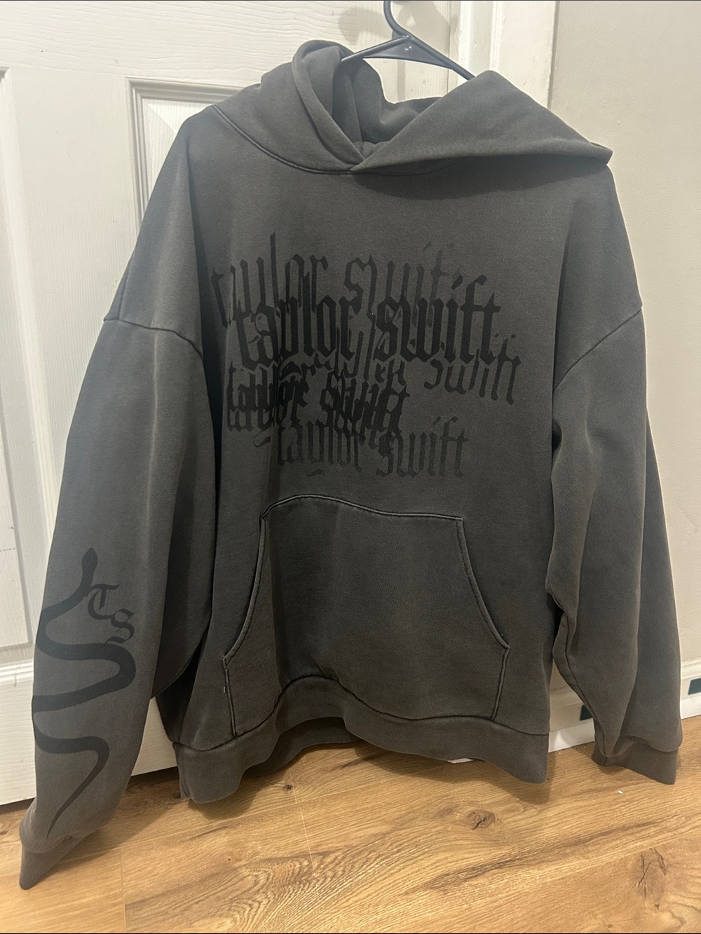 Taylor Swift Charcoal Gray Logo Pullover Hoodie - Men Sweatshirt